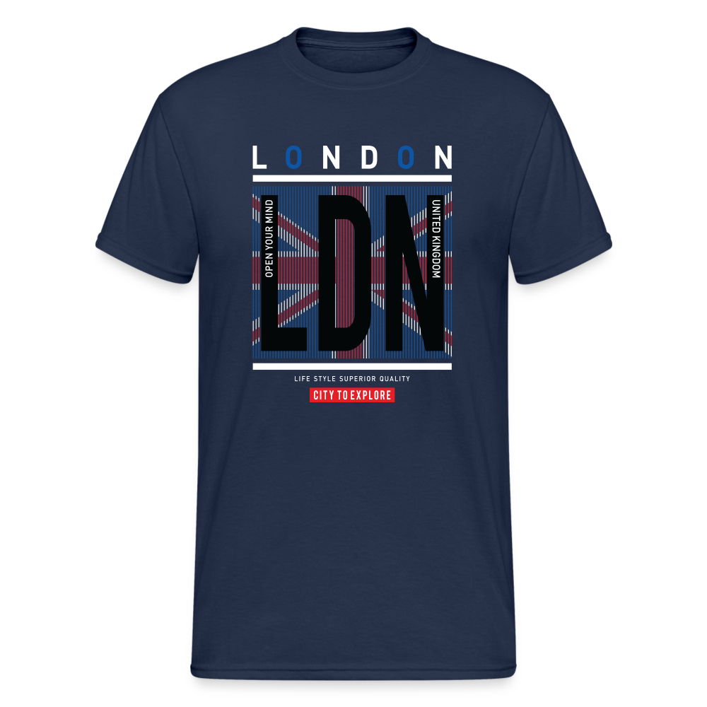 Urban Streetwear London City T-Shirt Herren - Navy