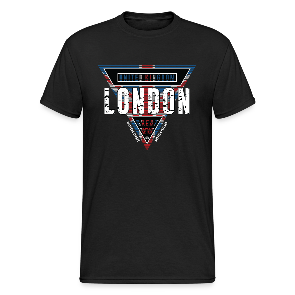 Urban Streetwear London UK GB T-Shirt Herren - Schwarz