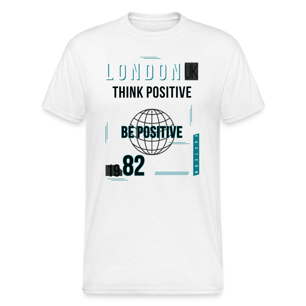 Urban Streetwear London think T-Shirt Herren - Weiß