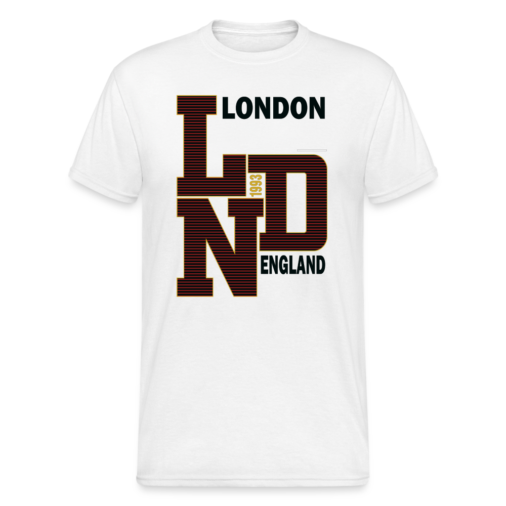 Urban Streetwear District London T-Shirt Herren - Weiß