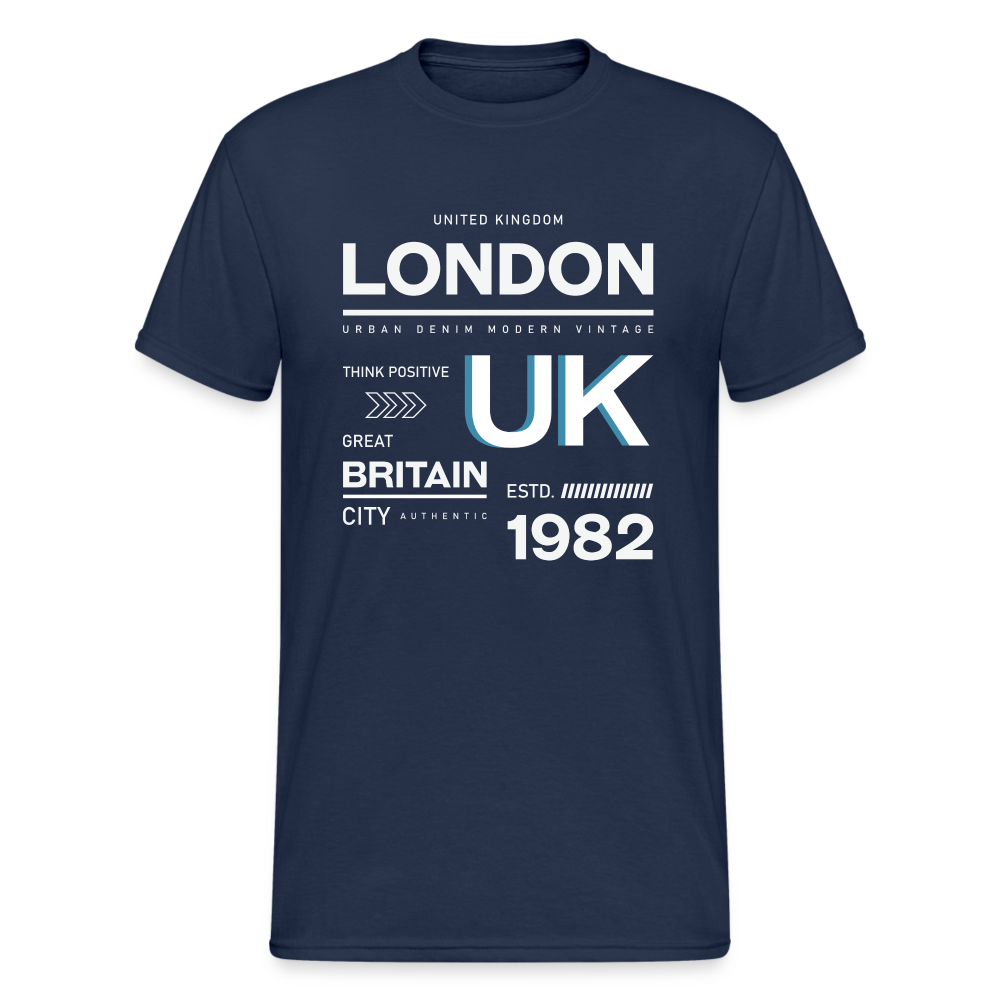 Urban Streetwear London UK 82 T-Shirt Herren - Navy