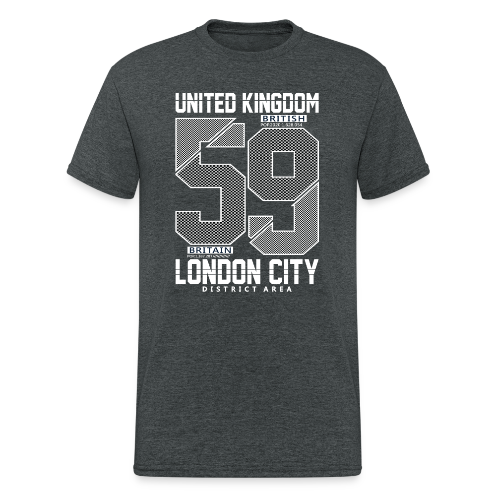 Urban Streetwear UK 59 T-Shirt Herren - Dunkelgrau meliert