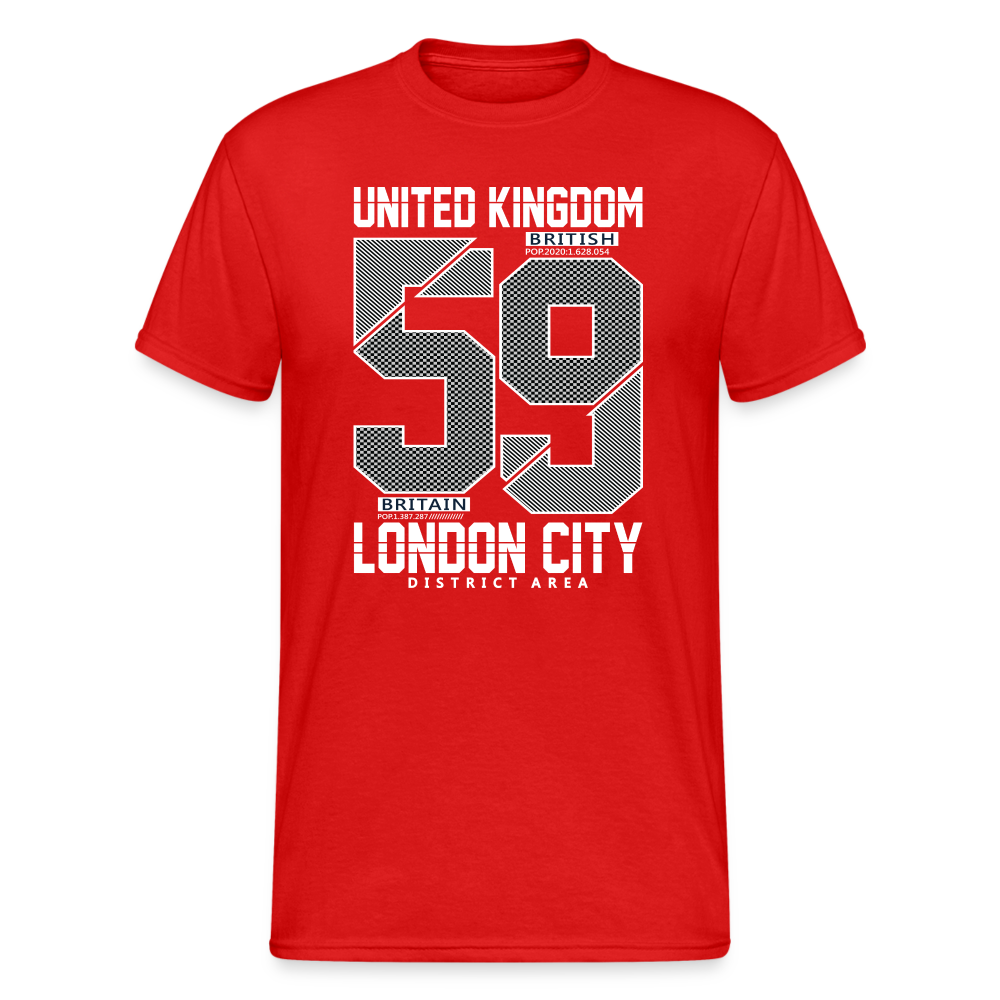 Urban Streetwear UK 59 T-Shirt Herren - Rot