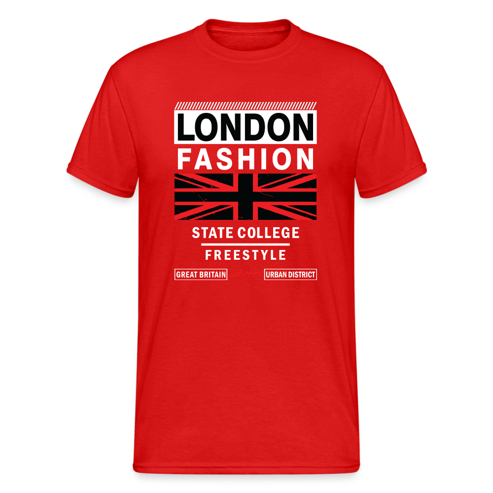 Urban Streetwear London Fashion T-Shirt Herren - Rot