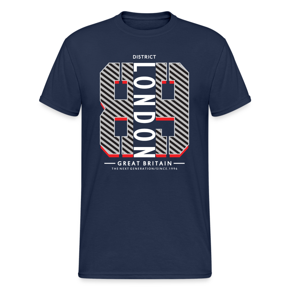 Urban Streetwear District 89 LDN T-Shirt Herren - Navy