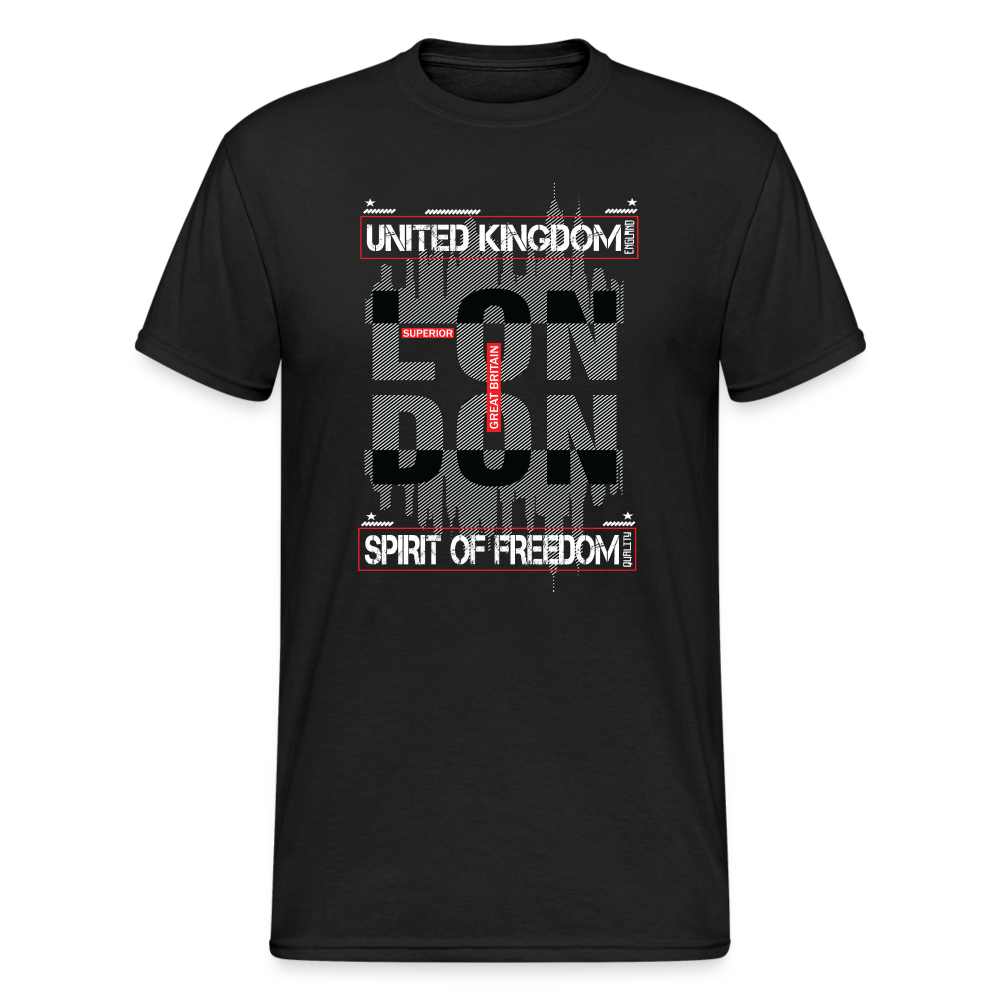 Urban Streetwear LDN UK Spirit T-Shirt Herren - Schwarz
