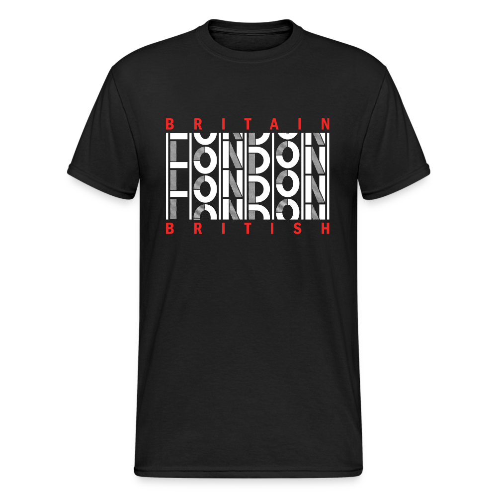 Urban Streetwear British LDN T-Shirt Herren - Schwarz