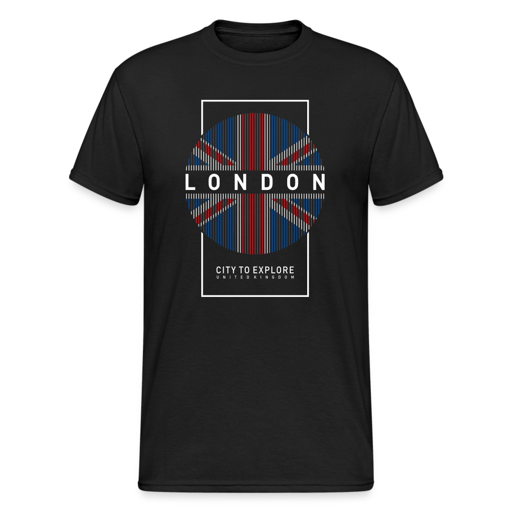 Urban Streetwear LDN City T-Shirt Herren - Schwarz