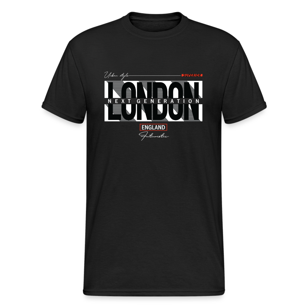 Urban Streetwear LDN ENG T-Shirt Herren - Schwarz