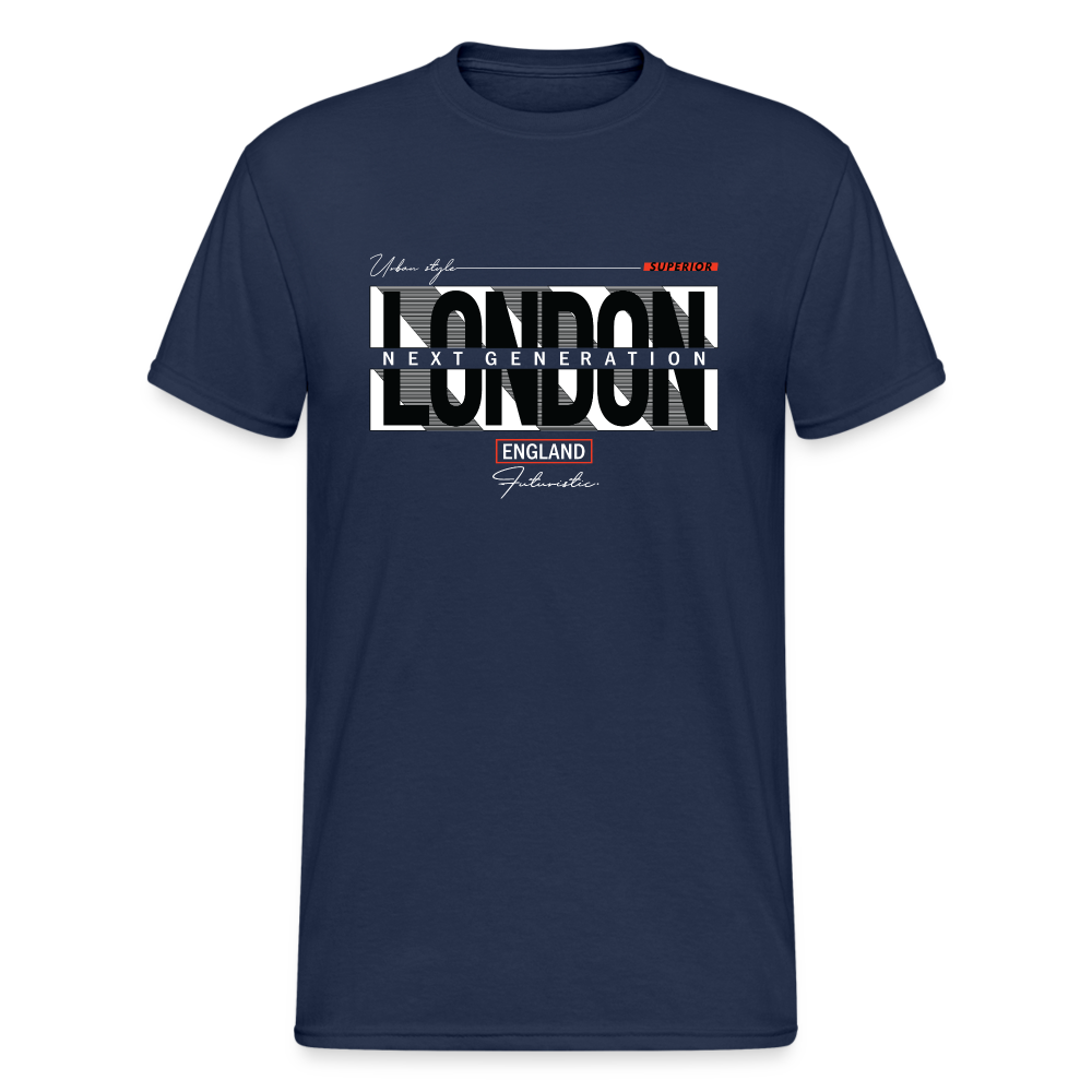 Urban Streetwear LDN ENG T-Shirt Herren - Navy