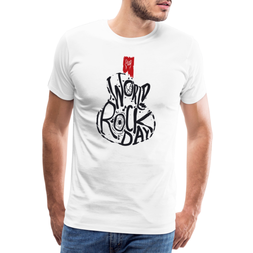 Rock and Roll Day Premium T-Shirt Herren - Weiß