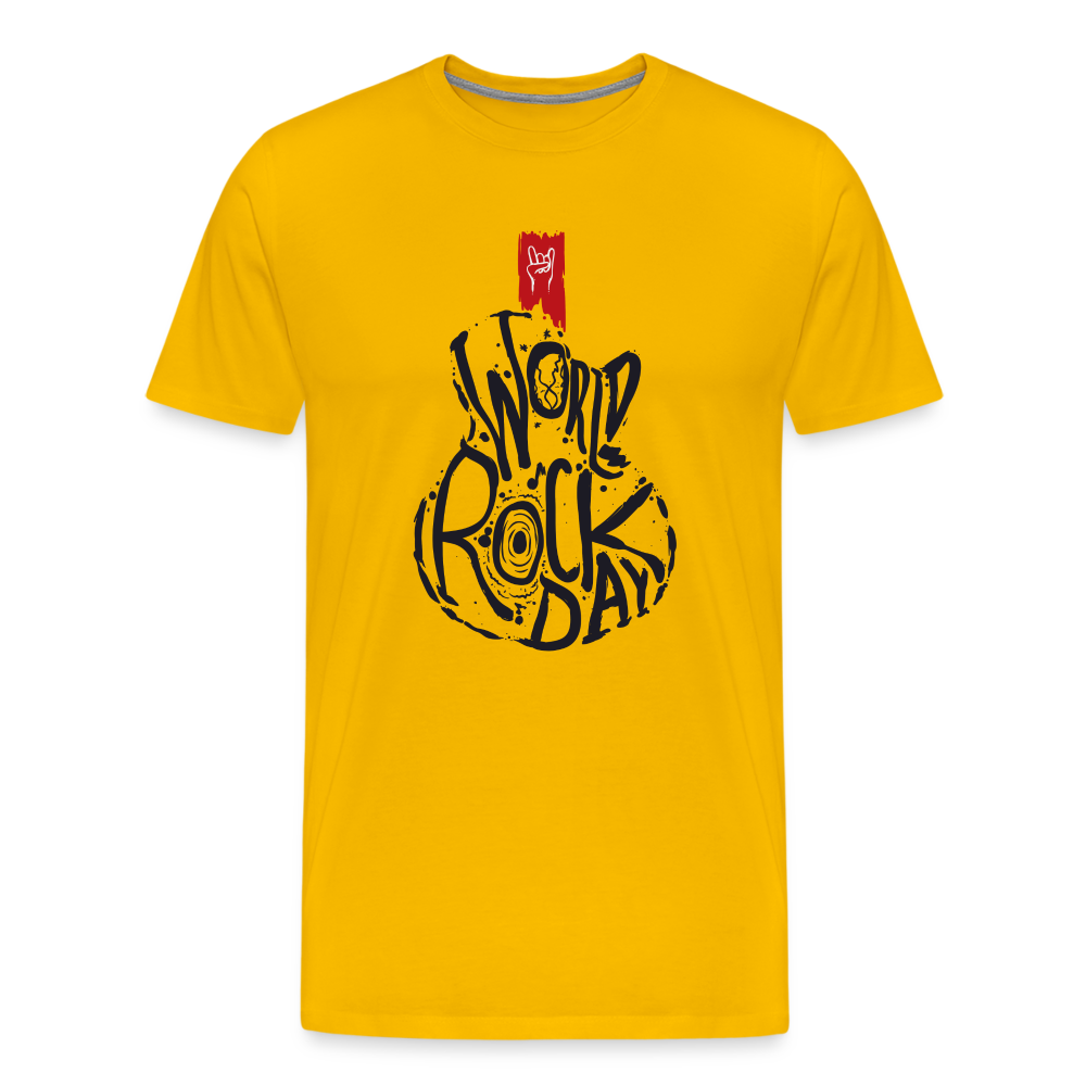Rock and Roll Day Premium T-Shirt Herren - Sonnengelb