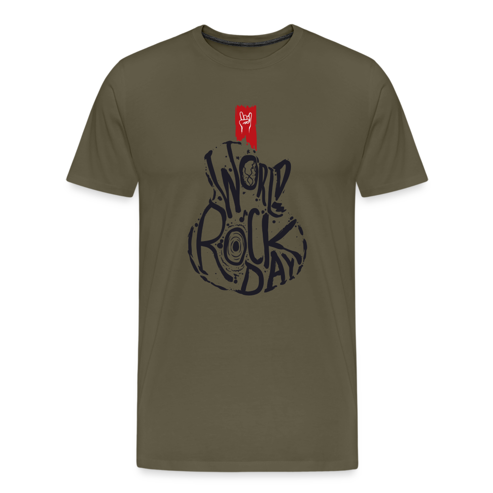 Rock and Roll Day Premium T-Shirt Herren - Khaki