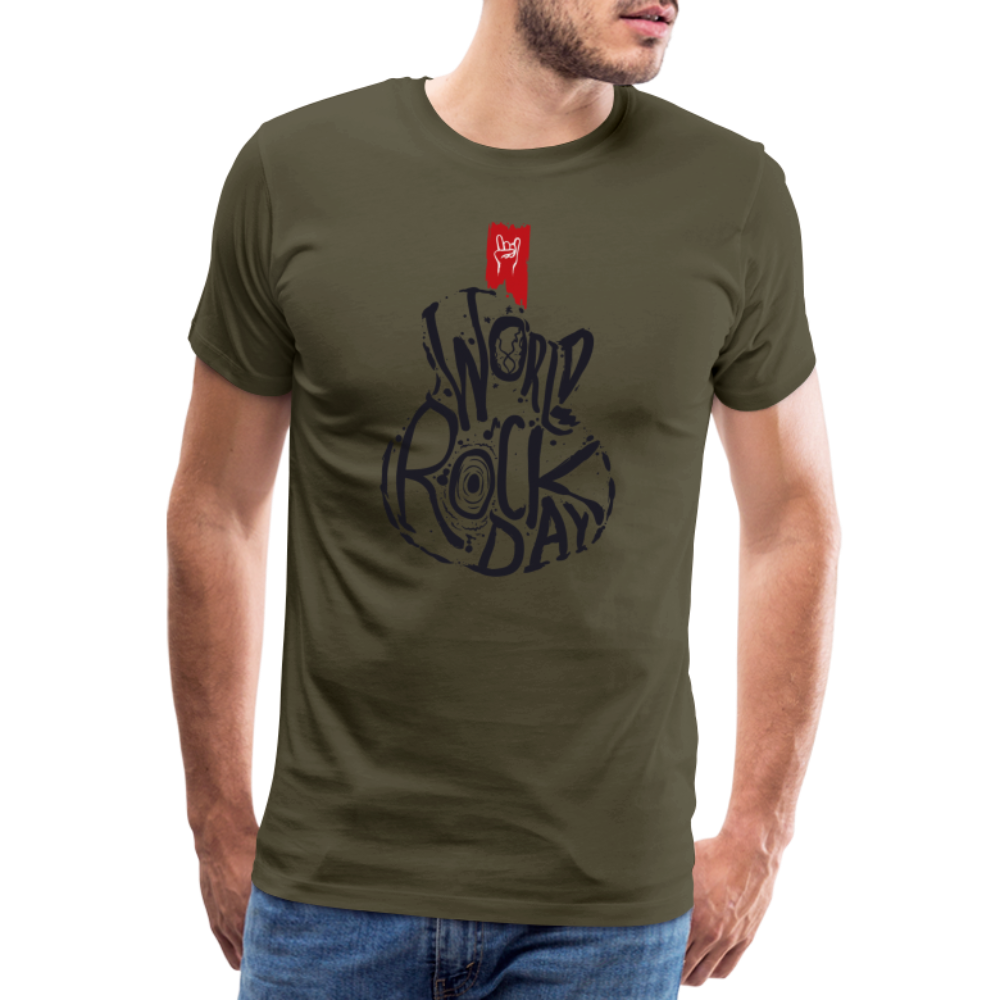 Rock and Roll Day Premium T-Shirt Herren - Khaki