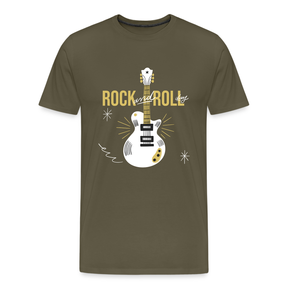 Rock and Roll all Day Premium T-Shirt Herren - Khaki