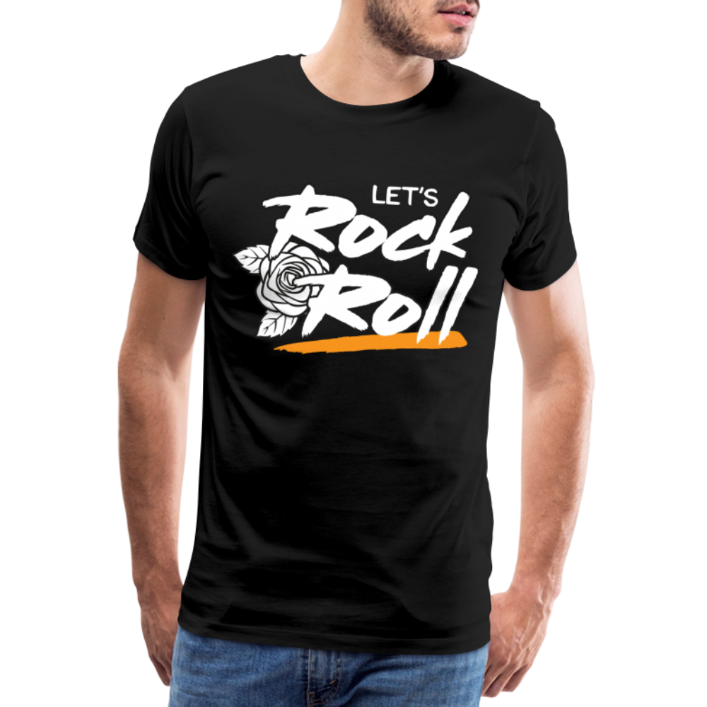 Lets Rock and Roll Premium T-Shirt Herren - Schwarz
