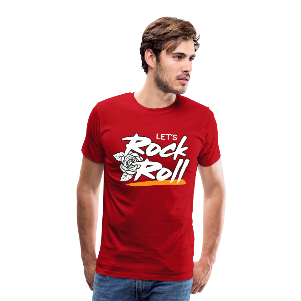 Lets Rock and Roll Premium T-Shirt Herren - Rot