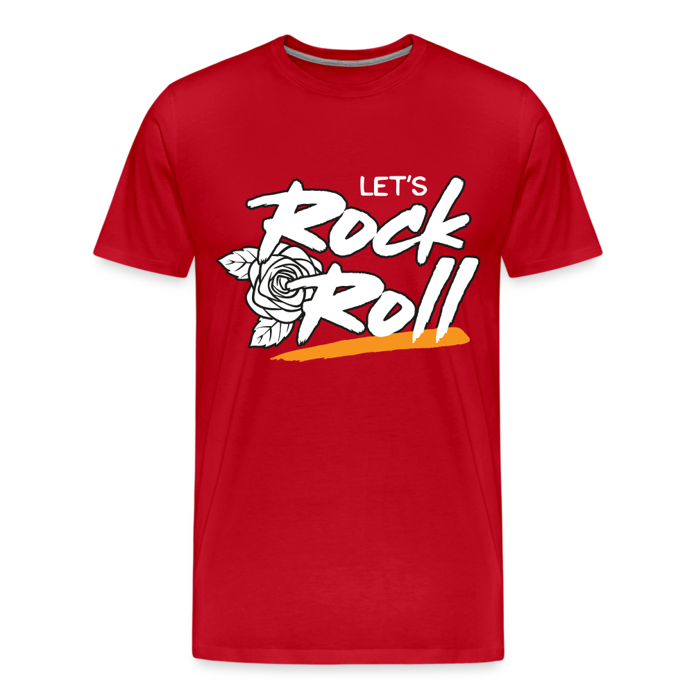 Lets Rock and Roll Premium T-Shirt Herren - Rot