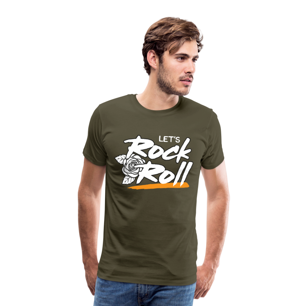Lets Rock and Roll Premium T-Shirt Herren - Khaki