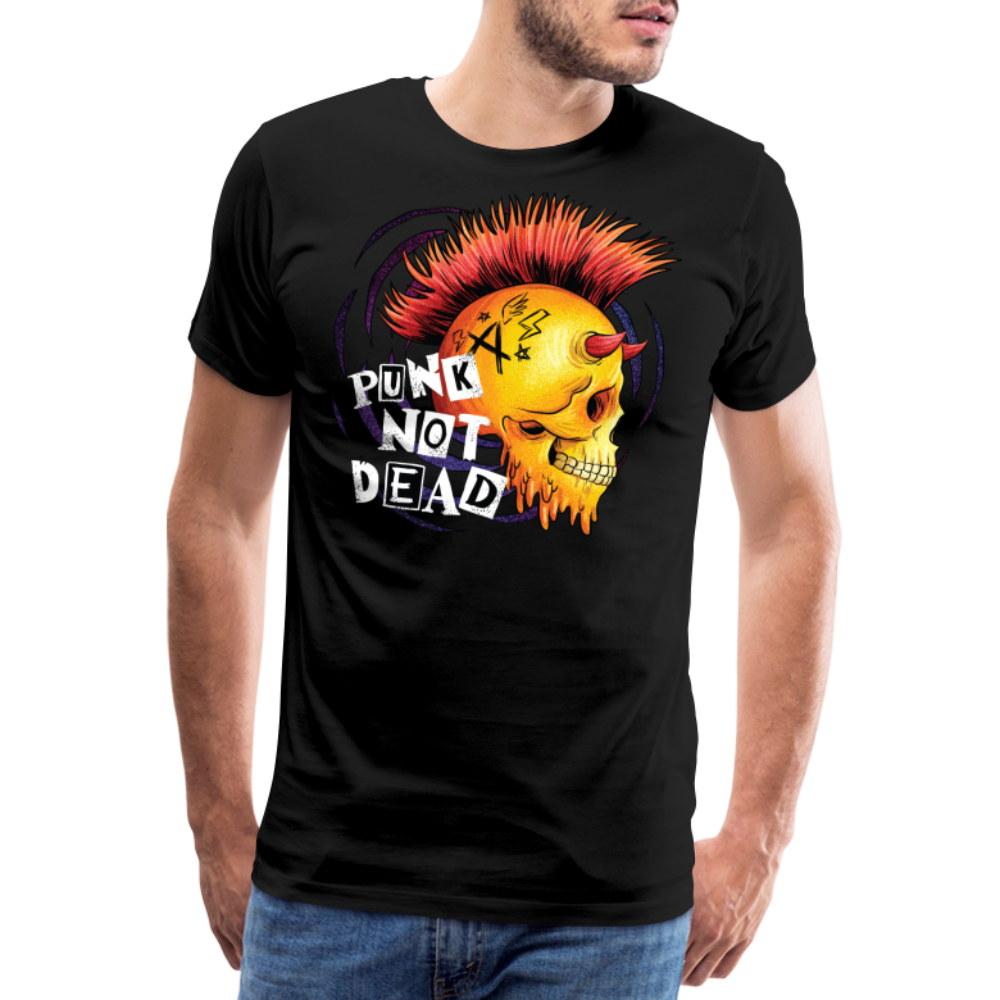 Punk not Dead Rock and Roll Premium T-Shirt Herren - Schwarz
