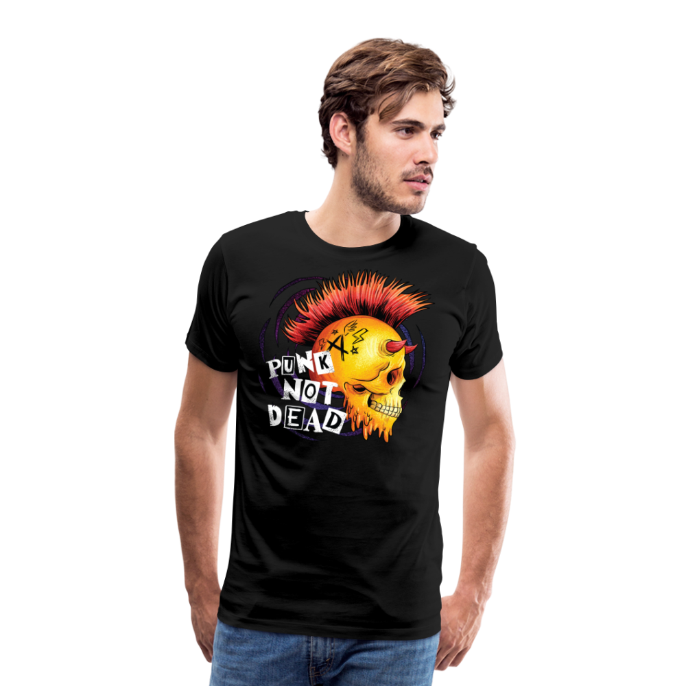 Punk not Dead Rock and Roll Premium T-Shirt Herren - Schwarz