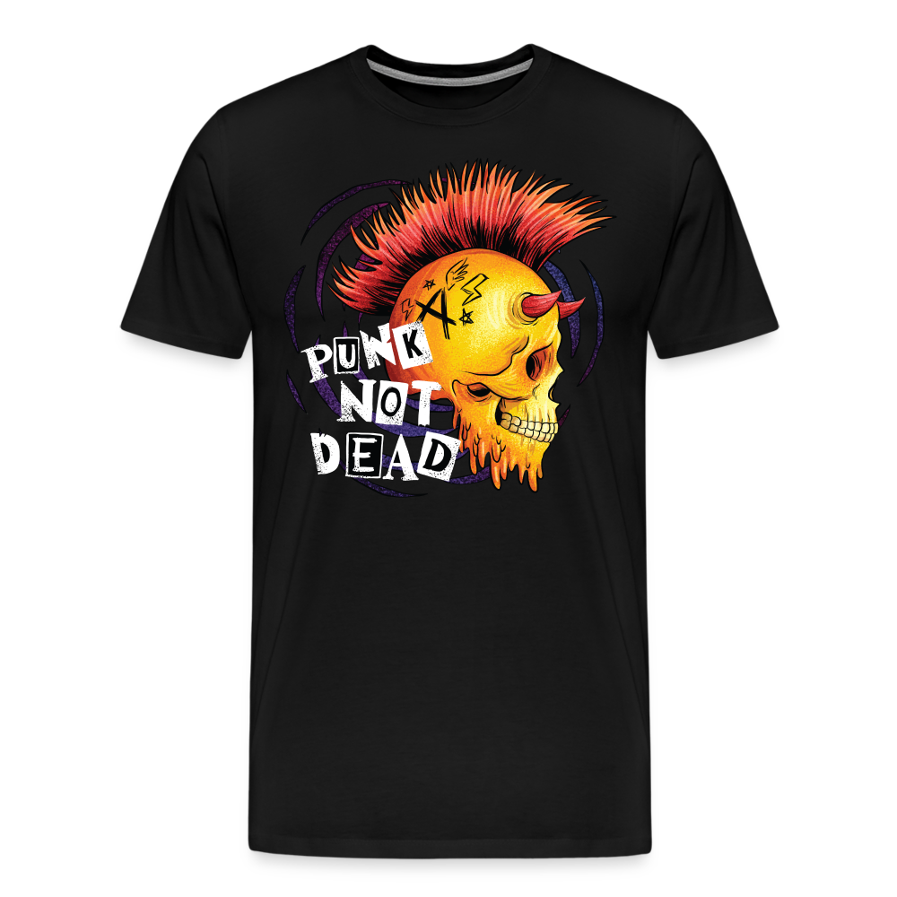 Punk not Dead Rock and Roll Premium T-Shirt Herren - Schwarz
