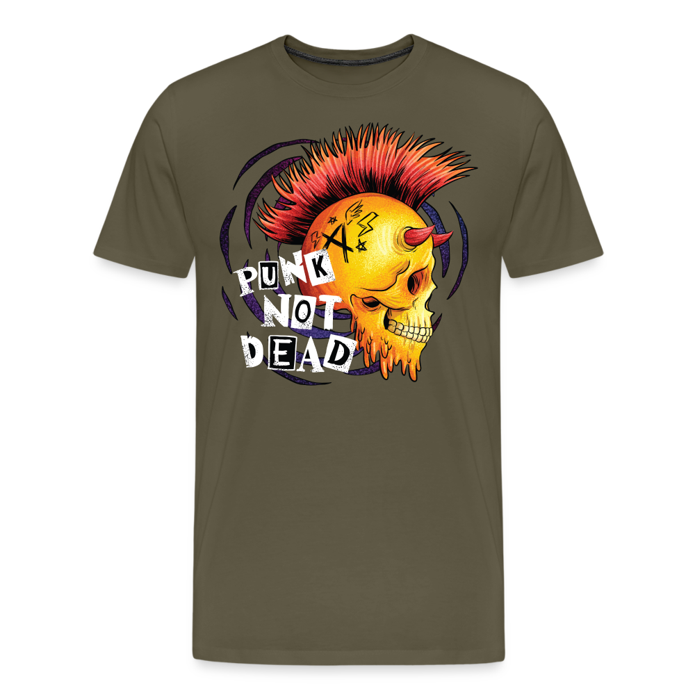 Punk not Dead Rock and Roll Premium T-Shirt Herren - Khaki