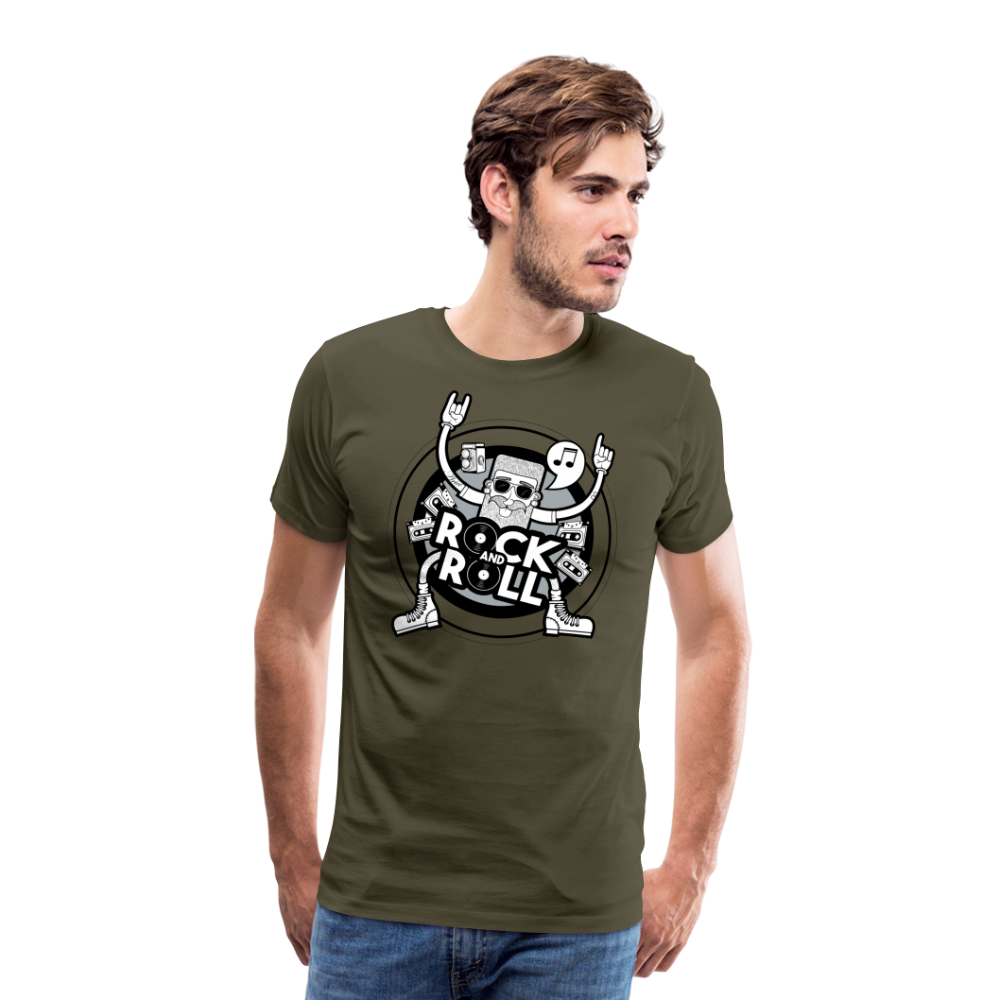 Rock and Roll Musik Premium T-Shirt Herren - Khaki