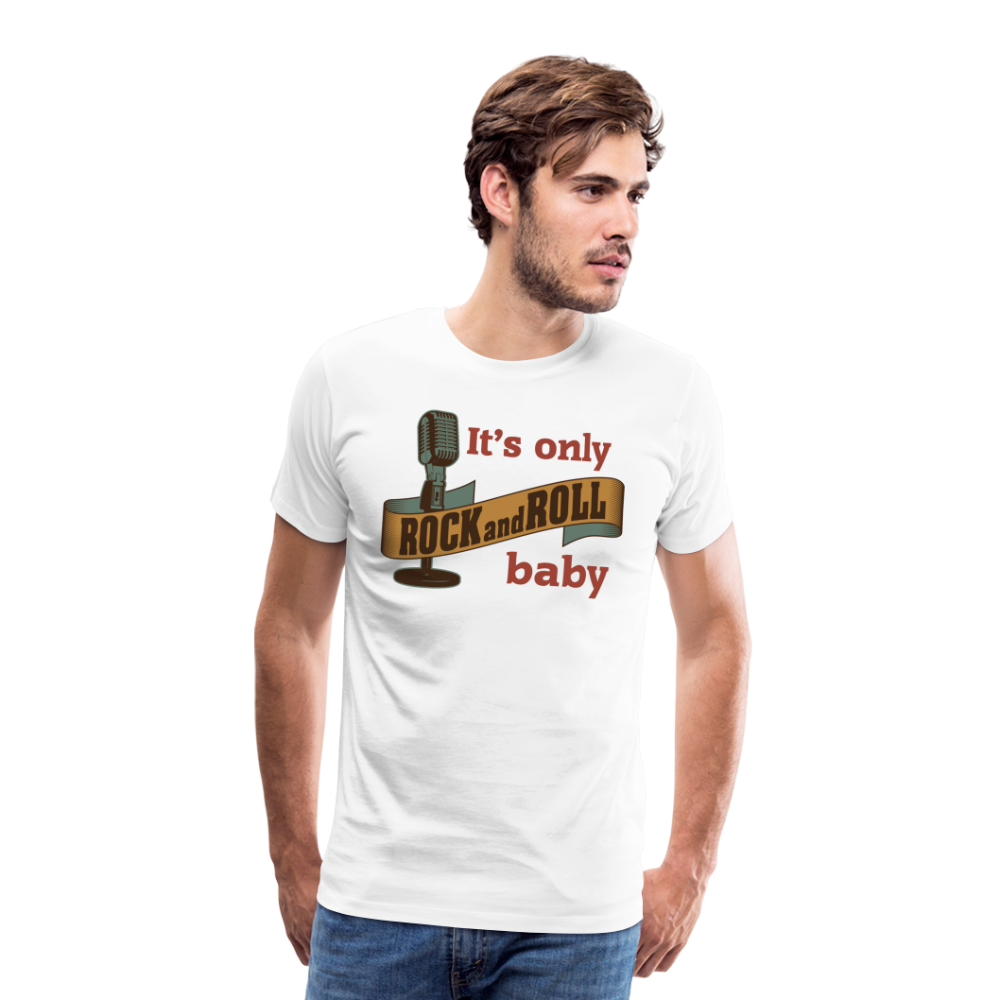 its only Rock and Roll Premium T-Shirt Herren - Weiß
