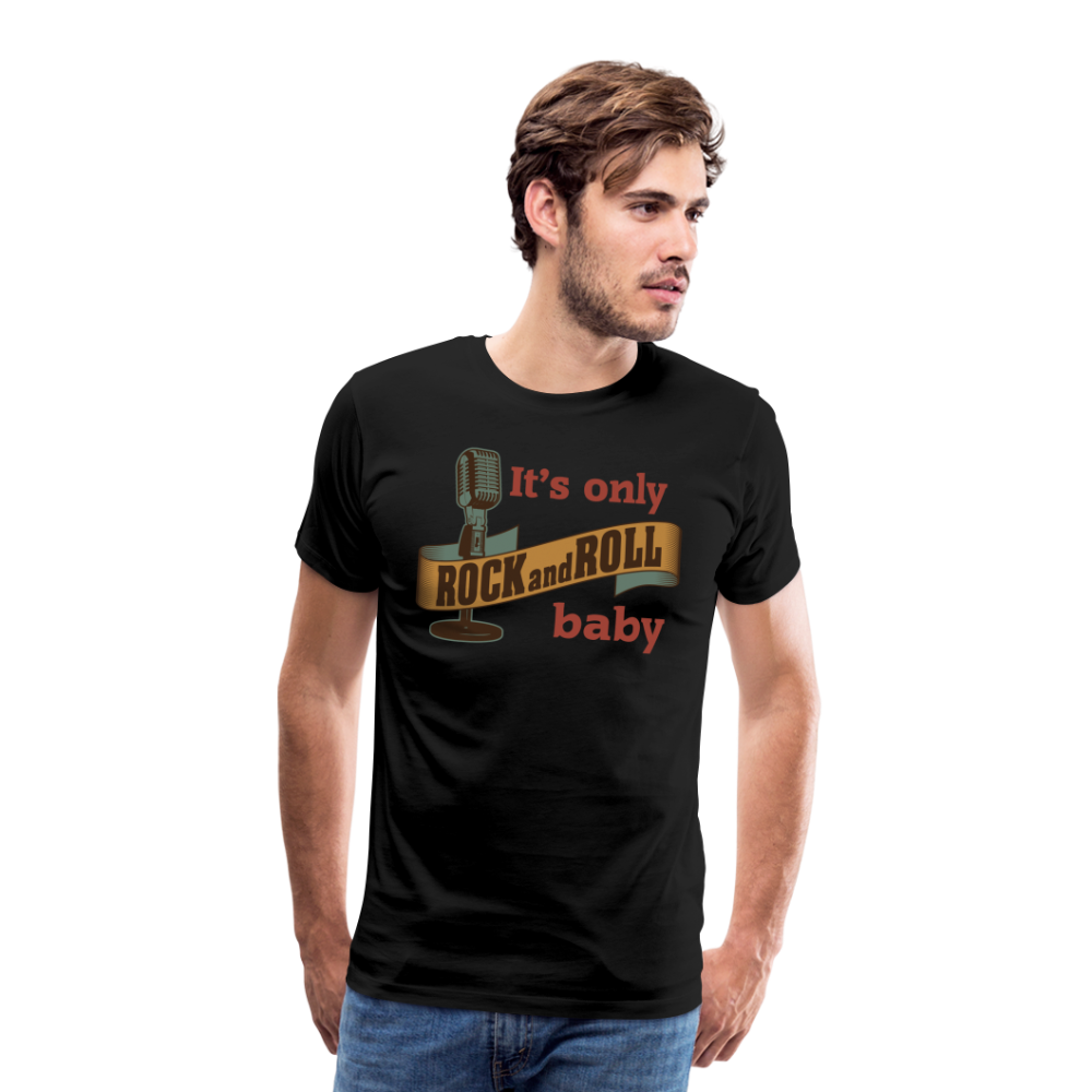 its only Rock and Roll Premium T-Shirt Herren - Schwarz