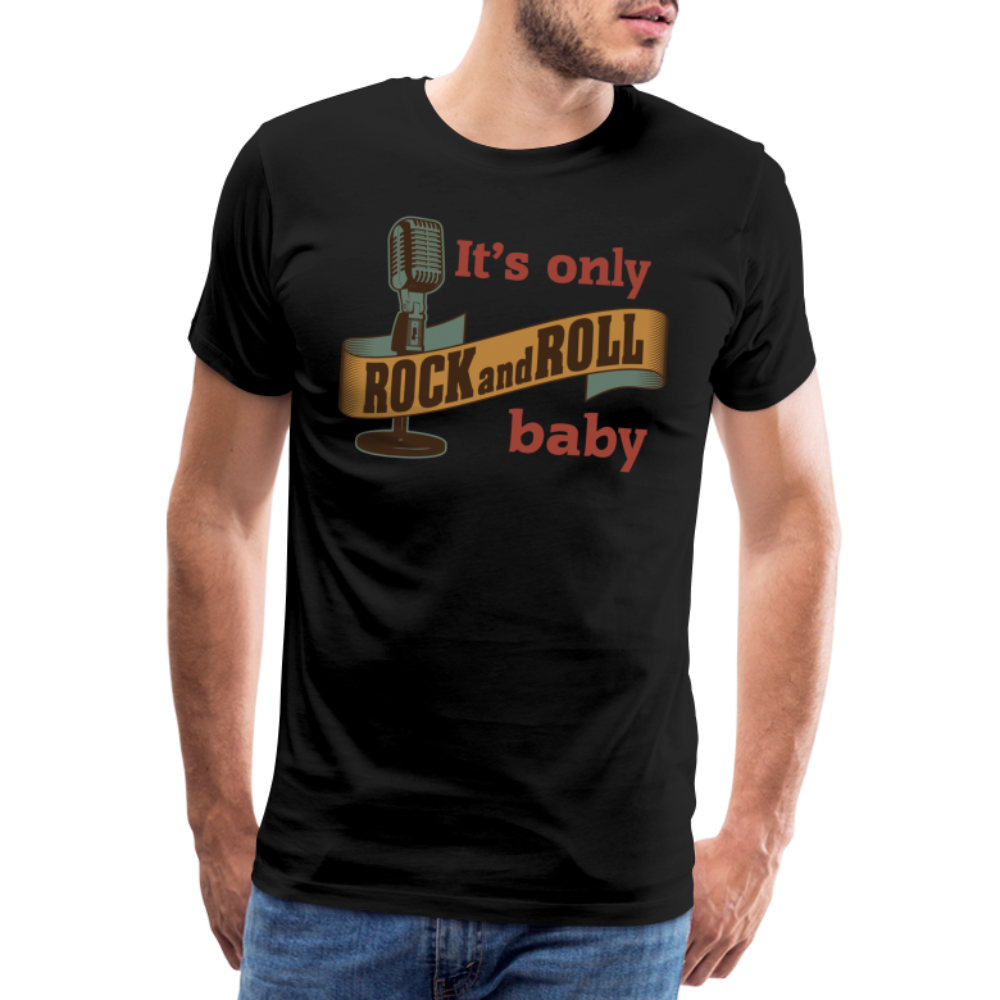 its only Rock and Roll Premium T-Shirt Herren - Schwarz