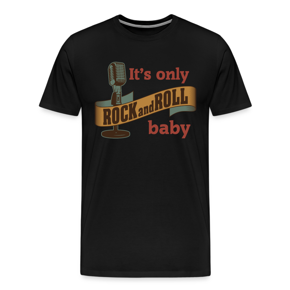 its only Rock and Roll Premium T-Shirt Herren - Schwarz