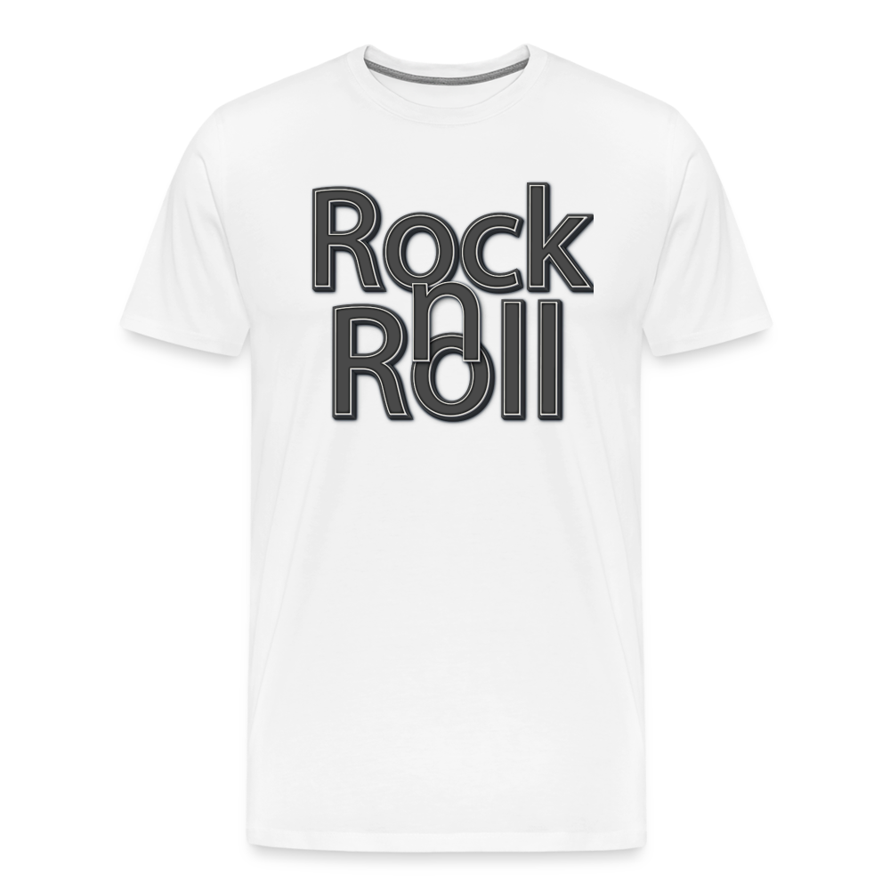 Rock n Roll Premium T-Shirt Herren - Weiß