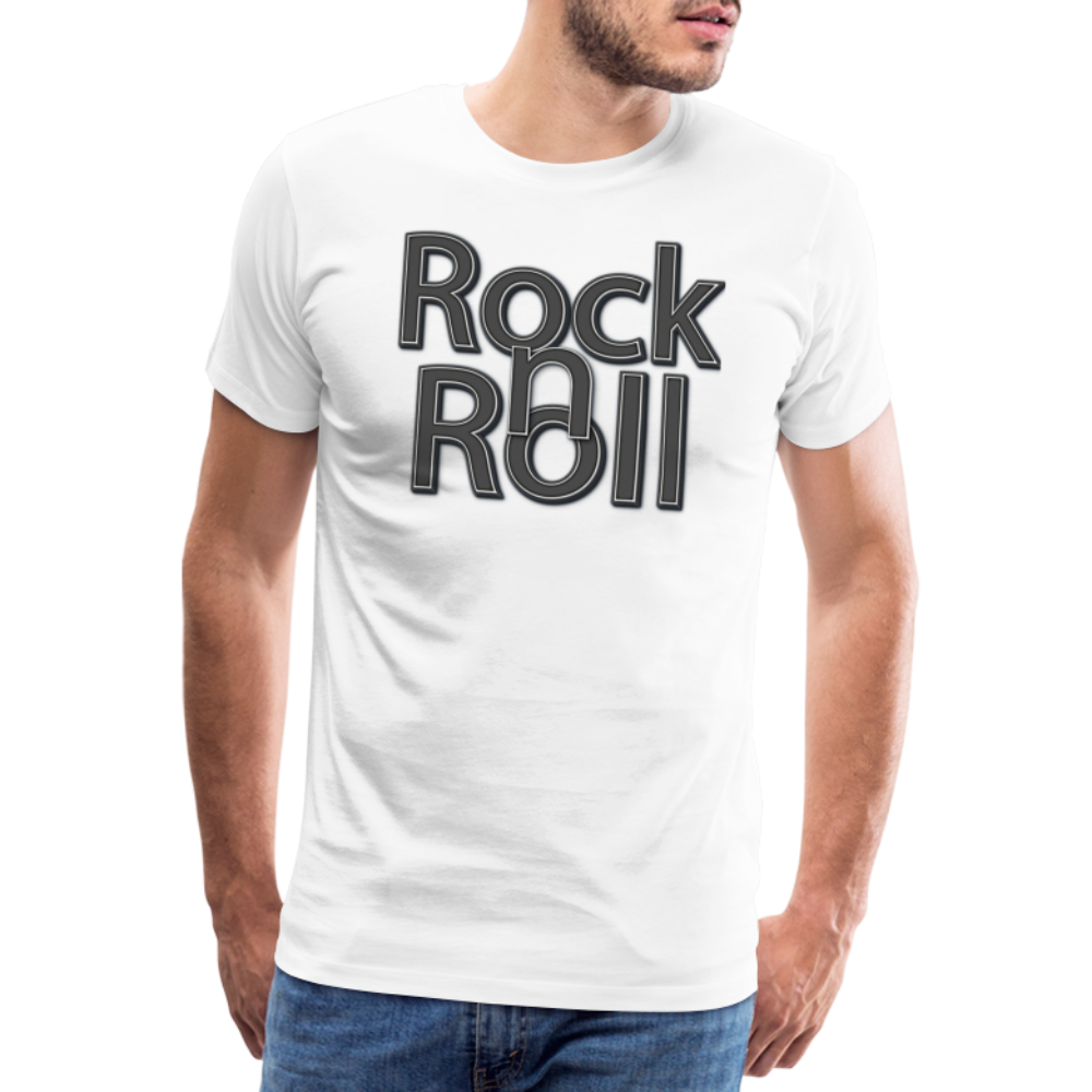 Rock n Roll Premium T-Shirt Herren - Weiß