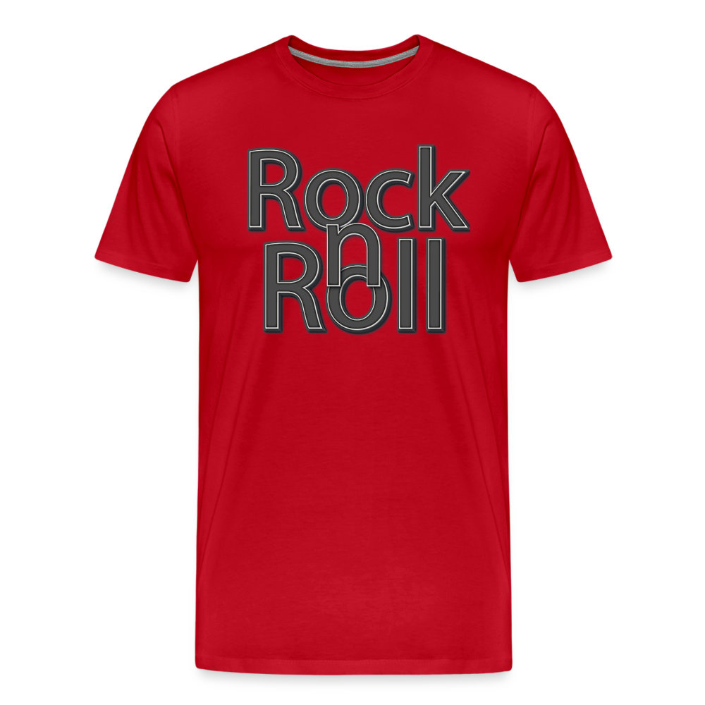 Rock n Roll Premium T-Shirt Herren - Rot