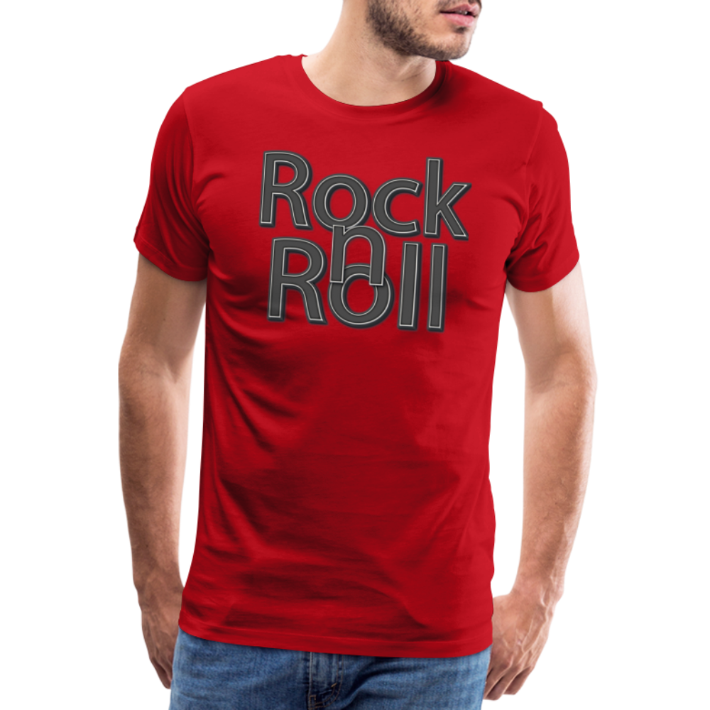 Rock n Roll Premium T-Shirt Herren - Rot