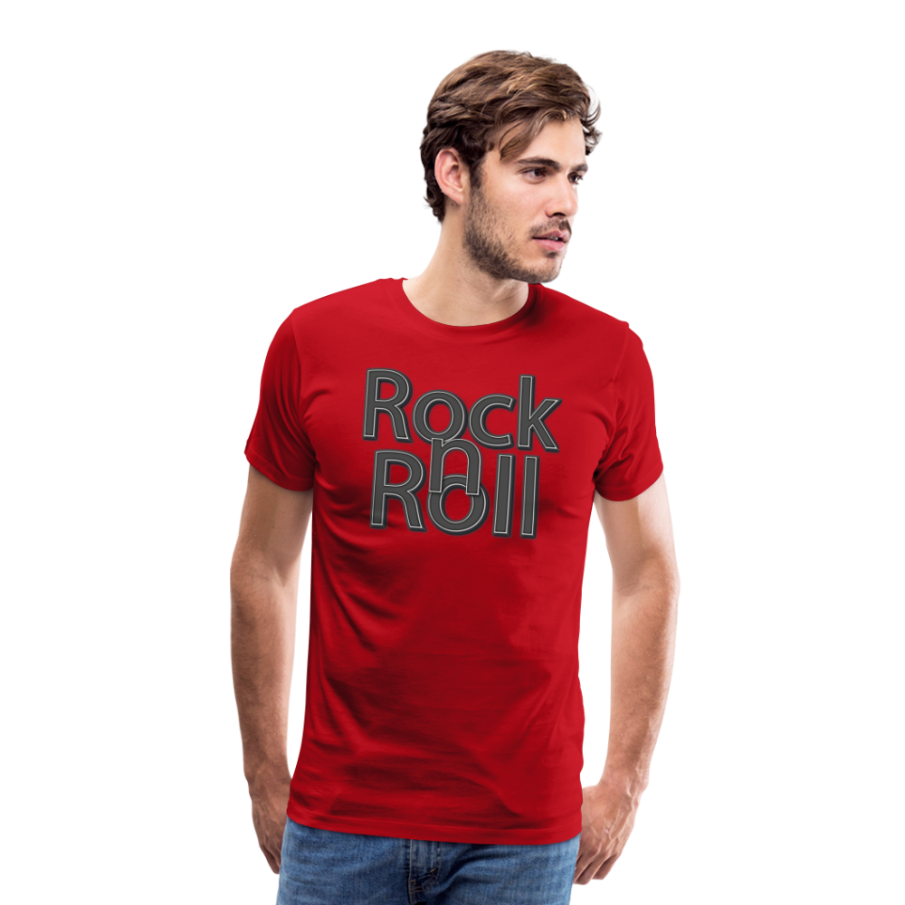 Rock n Roll Premium T-Shirt Herren - Rot