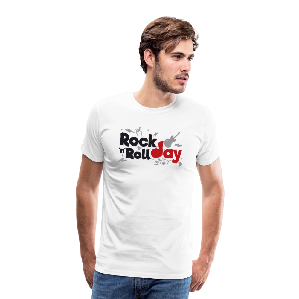 Rock n Roll Day Premium T-Shirt Herren - Weiß