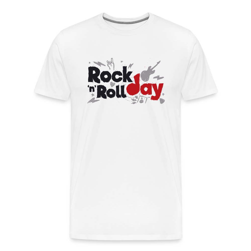 Rock n Roll Day Premium T-Shirt Herren - Weiß