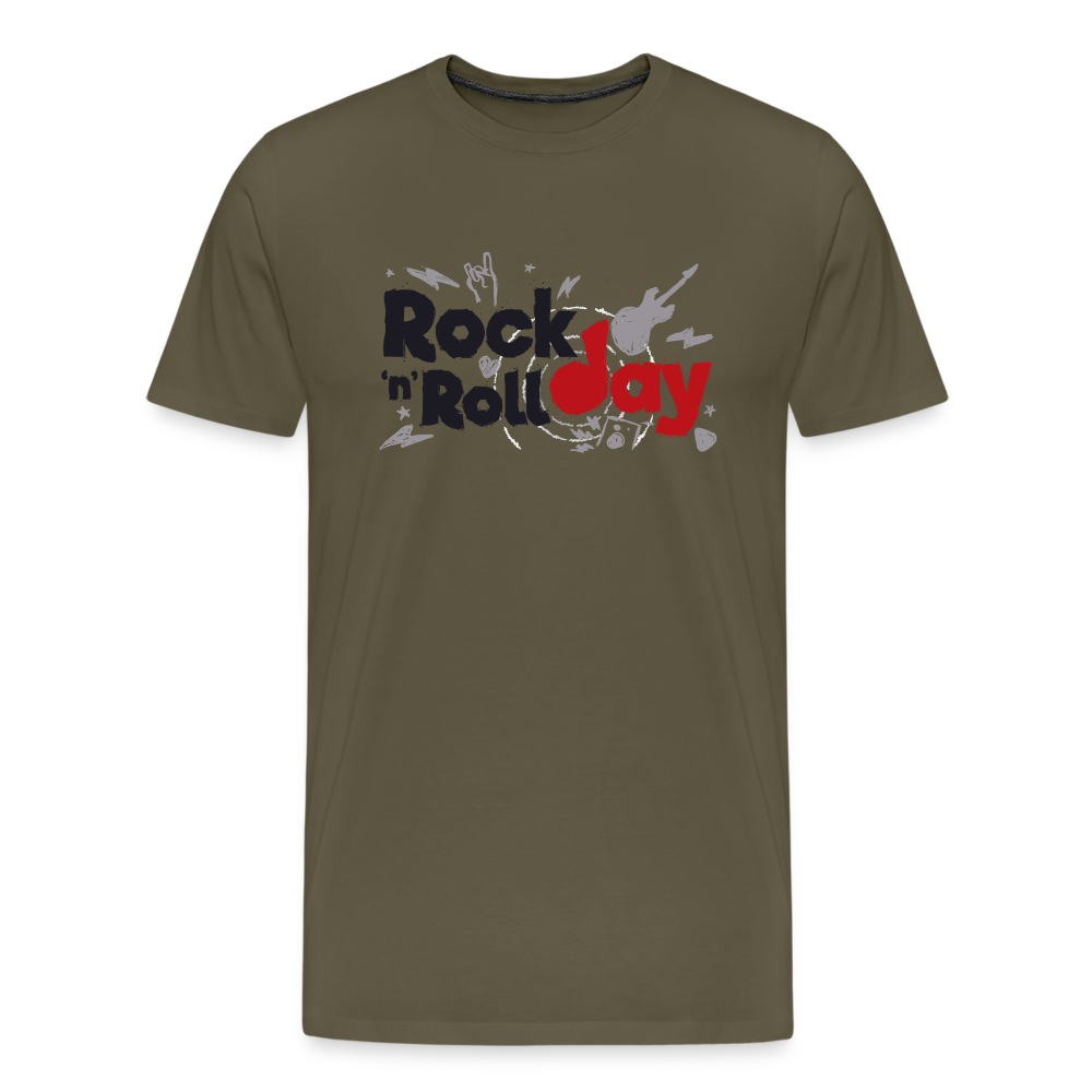 Rock n Roll Day Premium T-Shirt Herren - Khaki