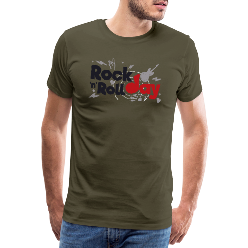 Rock n Roll Day Premium T-Shirt Herren - Khaki