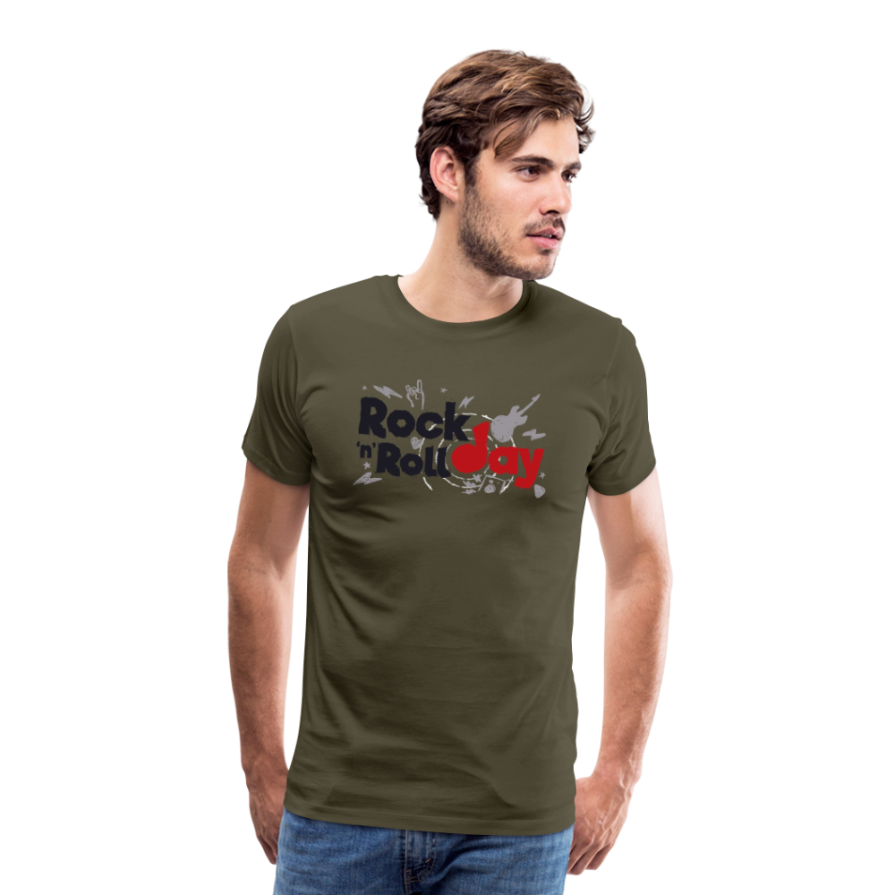 Rock n Roll Day Premium T-Shirt Herren - Khaki