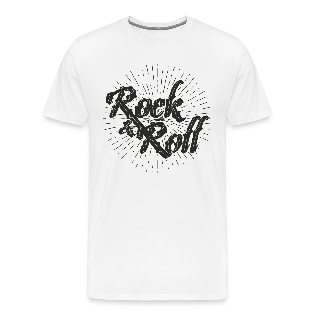 Rock & Roll Premium T-Shirt Herren - Weiß
