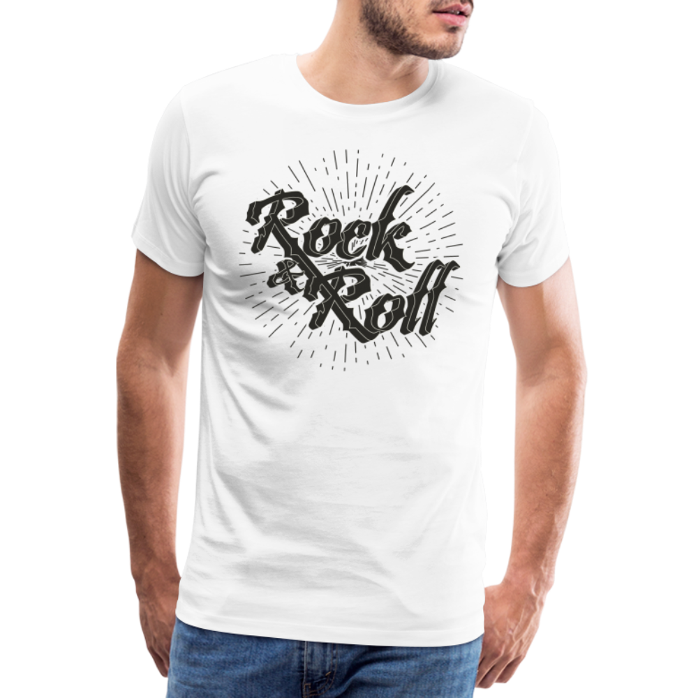 Rock & Roll Premium T-Shirt Herren - Weiß