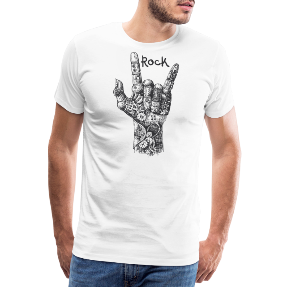 Rock Rock & Roll Premium T-Shirt Herren - Weiß