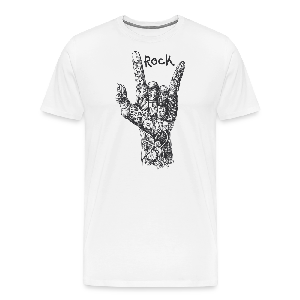 Rock Rock & Roll Premium T-Shirt Herren - Weiß