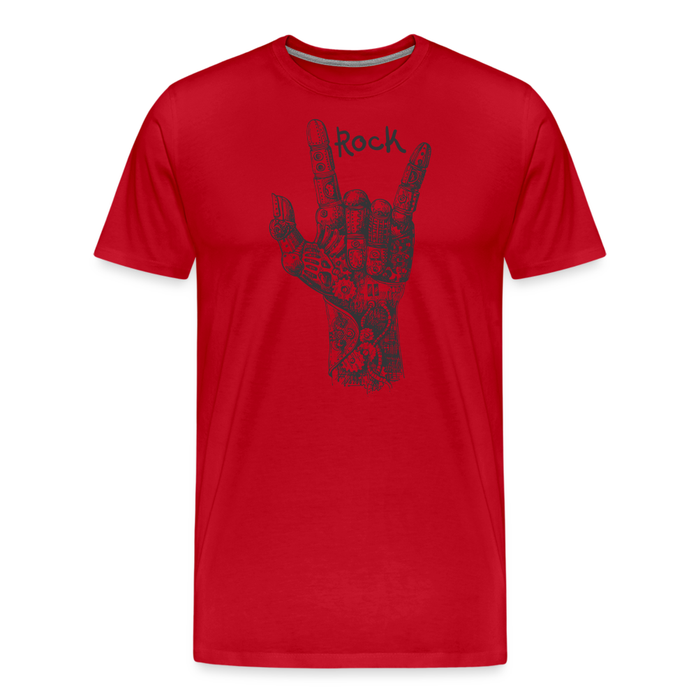 Rock Rock & Roll Premium T-Shirt Herren - Rot