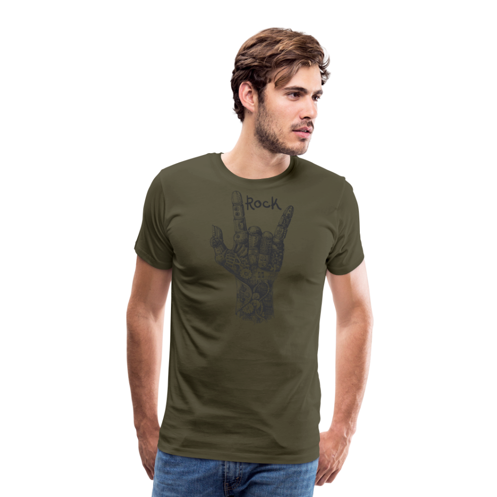 Rock Rock & Roll Premium T-Shirt Herren - Khaki