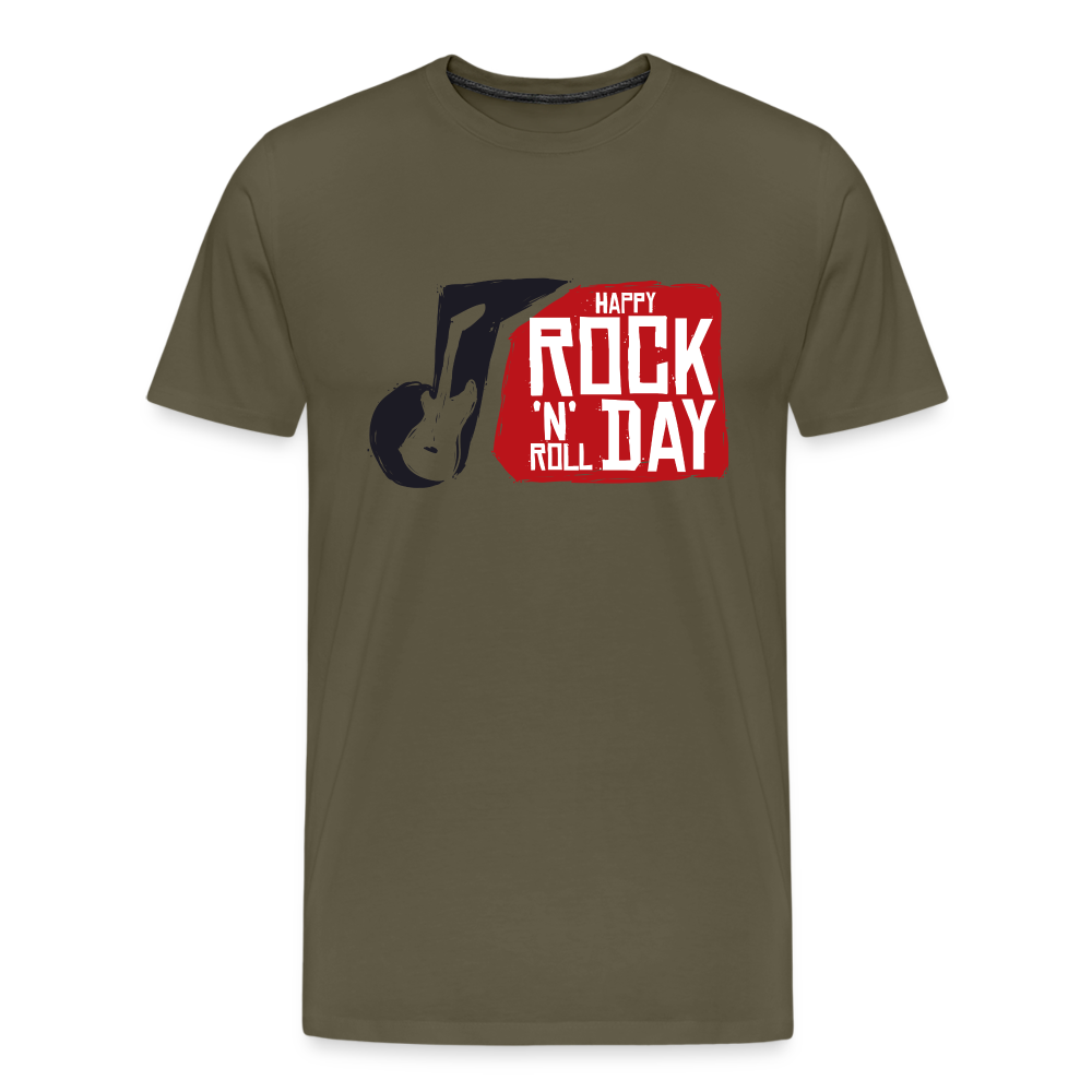 Happy Rock n Roll Day Premium T-Shirt Herren - Khaki