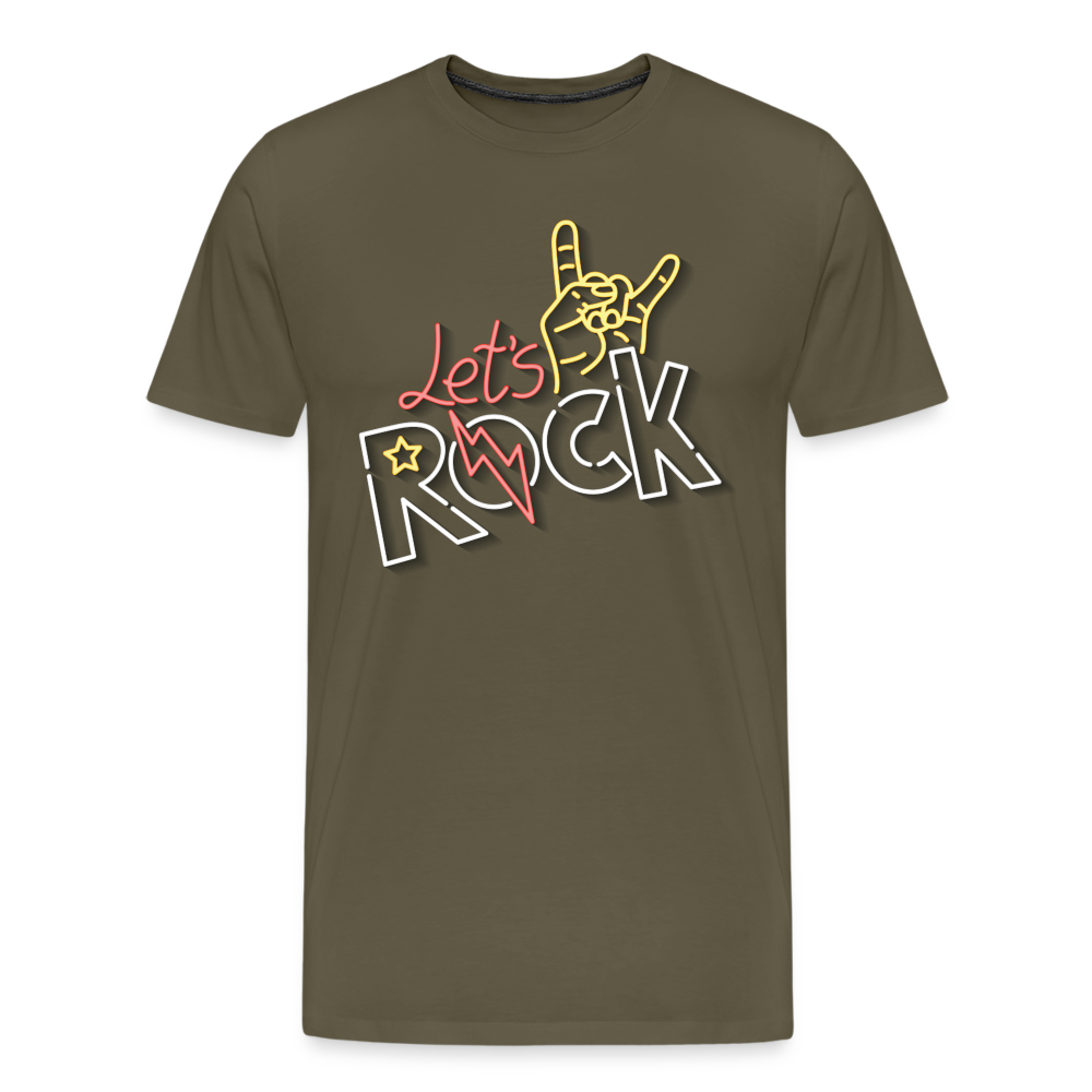 Lets Rock Rock n Roll Premium T-Shirt Herren - Khaki